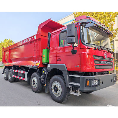 12 Numero di cambio in avanti Shacman 8X4 F3000 Camionetti di scarico per macchine pesanti Flat Cab