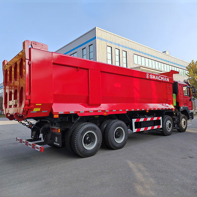 12 Numero di cambio in avanti Shacman 8X4 F3000 Camionetti di scarico per macchine pesanti Flat Cab