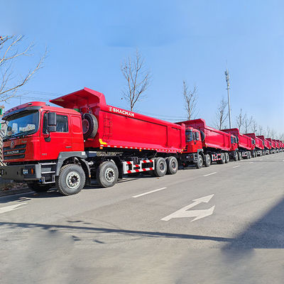 12 Numero di cambio in avanti Shacman 8X4 F3000 Camionetti di scarico per macchine pesanti Flat Cab